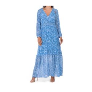 Perfect for the Fourth of July! Avec Les Filles Maxi Dress V Neck